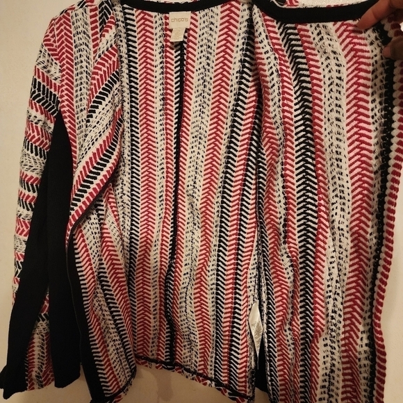 Chico's Textured Sophia Cardigan Chico's Size 2 (L/12) - Picture 13 of 16